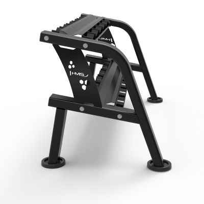 7. STR48 DOUBLE-ROW DUMBBELL RACK 6 PAIRS COMMERCIAL HMS