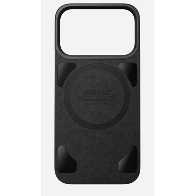 4. NOMAD Magnetic Leather Back - Magnetic case for iPhone 18 Pro / 17 Pro, compatible with MagSafe, Horween leather (rustic brown)