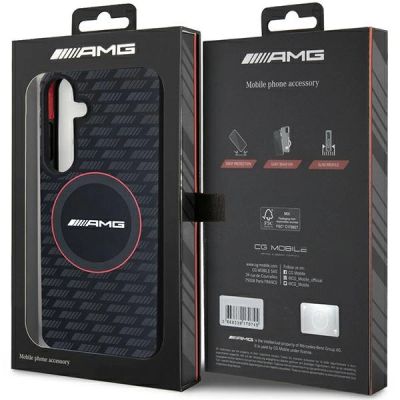 8. AMG Silicone Carbon Pattern MagSafe case for Samsung Galaxy S24 - black