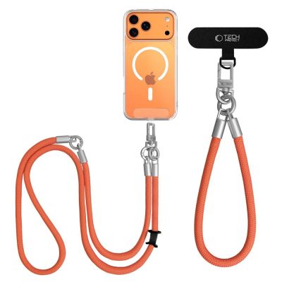 3. Tech-Protect C10S Rope Phone Lanyard - Orange