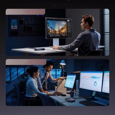 5. Switch Ugreen 6-Port 1Gb/s Ethernet Switch with PoE - Gray