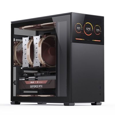 41. Jonsbo D41 Screen ATX Case, Tempered Glass - Black