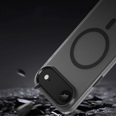 7. Magnetic Abrasive iPhone 17 Air Case Compatible with MagSafe - Matte Black