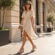 6. Women's beige and gold heeled sandals Potocki LE20339