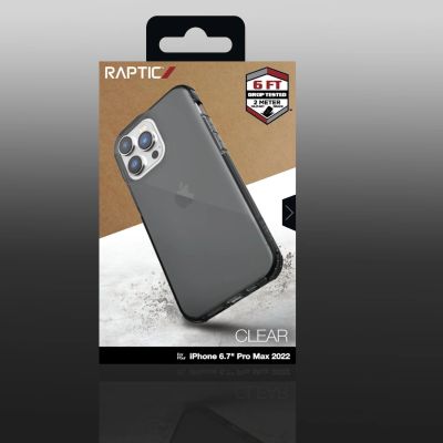 3. Raptic X-Doria Clear Case iPhone 14 Pro Max armored cover black