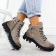 6. Khaki Women's Ankle Boots Potocki Z25-JE19317