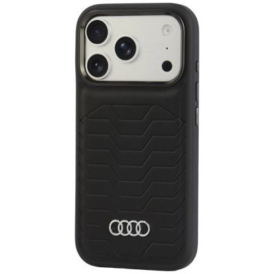 3. Audi GT Synthetic Leather MagSafe Case for iPhone 18 Pro / 17 Pro - Black