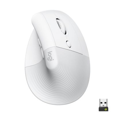 51. Logitech Lift Vertical White mouse