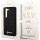 8. Guess GUHCS23SSLSMK S23 S911 black/black hardcase Silicone Vintage Gold Logo