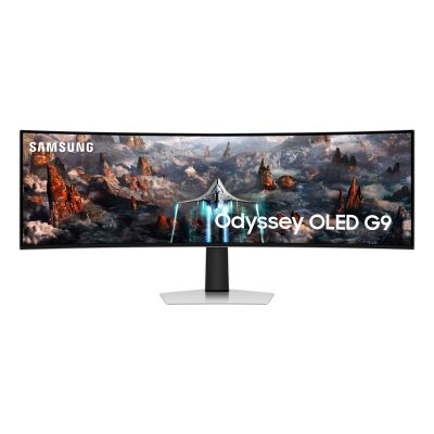 Samsung G93SC Computer Monitor 124.5 cm (49") 5120 x 1440 px Dual QHD OLED Silver