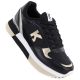 Women's leather sports shoes black Kobbo 100102