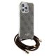 3. Guess Crossbody Cord 4G Print case for iPhone 15 Pro Max - brown