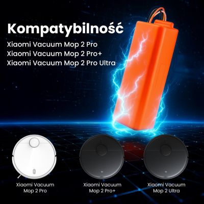10. Extralink | Battery, vacuum cleaner accumulator | replacement for Xiaomi Mop P/Mop Pro2 Pro 2Pro MJSTS1 14.4V 5200mAh [COPY]