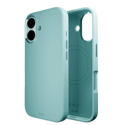 8. Puro Icon Mag Pro MagSafe Silicone Case for iPhone 16 - Green