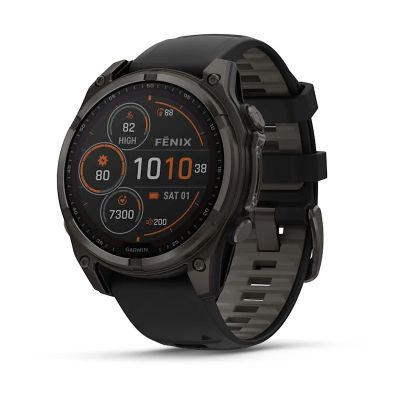 5. Garmin Fenix 8 Solar Sapphire Titanium Carbon Grey Watch