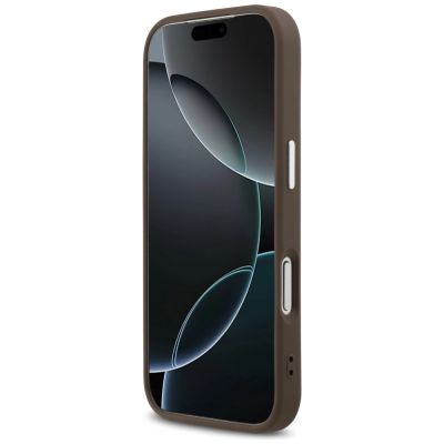 5. Guess 4G Triangle Logo MagSafe case for iPhone 17 Pro - brown