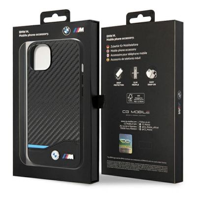 8. Case BMW BMHCP14M22NBCK iPhone 14 Plus 6.7 "black / black Leather Carbon