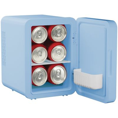 3. Mini fridge with LED makeup mirror ELLE 4L blue