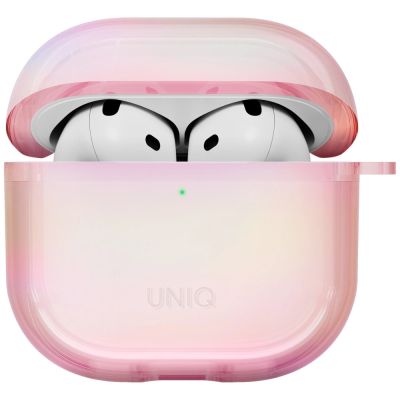 2. Uniq Iridescia AirPods 4 Hang Case - Holo Pink