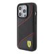 2. Ferrari Perforated Waves Metal Logo case for iPhone 15 Pro - black