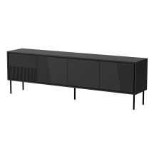 TV cabinet ABI 4D 200x38x62 black matt