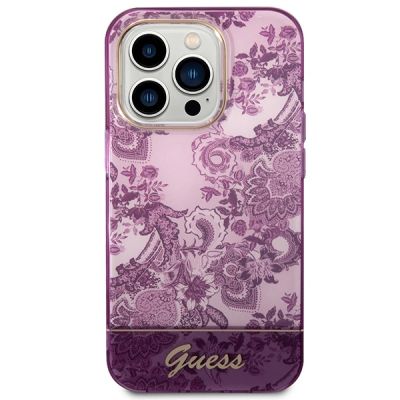 3. Guess Porcelain Collection case for iPhone 14 Pro Max - fuchsia