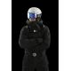5. Uvex provoqe FM ski goggles for winter sports, black, men's, blue, spherical lens