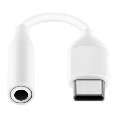 3. Samsung Headphone Adapter 3.5mm Mini Jack (Female) - USB Type C (Male) White (EE-UC10JUWEGWW)