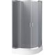 Semicircular shower cabin 80x80 cm