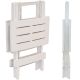 11. FOLDING PLASTIC GARDEN TABLE 44x44x50CM WHITE