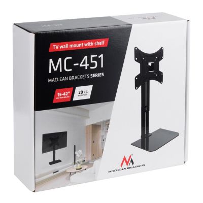 14. MACLEAN TV WALL MOUNT WITH SHELF MC-451