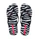 3. Ipanema Women's Animal Print Flip Flops Black and Gray 83846-BP655