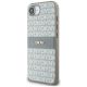 2. DKNY Repeat Texture Pattern with Tonal Stripe iPhone 16e Case - Beige