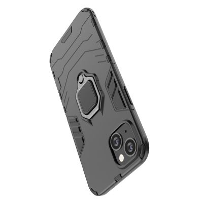 14. Ring Armor case for iPhone 14 armored cover magnetic holder ring black