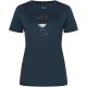 4. Women's SUPER.NATURAL W Wood Craftine Tee T-Shirt navy blue