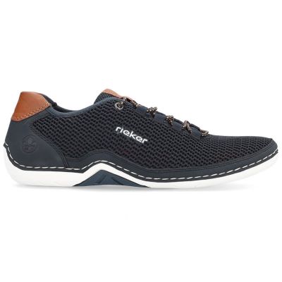 10. Comfortable Rieker M RKR666 navy blue shoes