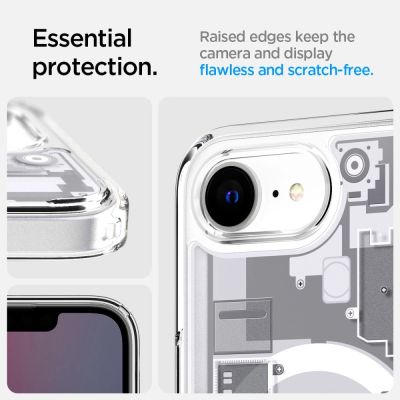 15. Spigen Ultra Hybrid MagSafe Case for iPhone 16e / 17e Zero One - White