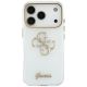 3. Guess IML 4G Script Metal Case for iPhone 17 Pro / 18 Pro - White