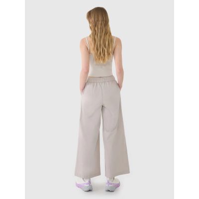 8. Women's casual wide-leg trousers 4F 4FWSS25TTROF1012-83S