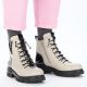 6. Women's insulated beige worker boots Rieker Z9152-60