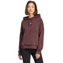 adidas Essentials Small Logo Feel Cozy Women's Sweatshirt Brown JV7314