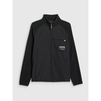 7. Regular men's fleece with stand-up collar 4F 4FRAW25TFLEM446-20S