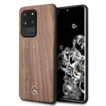 Mercedes Wood Line Walnut Case for Samsung Galaxy S20 Ultra - Brown