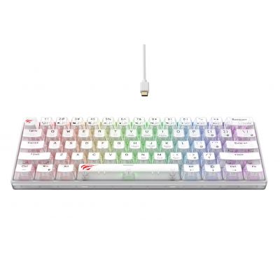 2. Havit KB903L Gaming Keyboard (Transparent White)