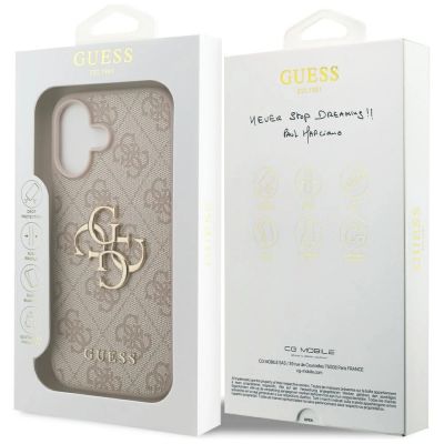 8. Guess 4G Big Logo Case for iPhone 17 - Pink