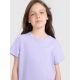 4. Girls' regular printed T-shirt 4F 4FJRAW25TTSHF3199-52S