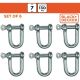 23. STEEL SCREW-LOCK SHACKLE 6 PCS BLACK + DECKER