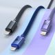 18. Baseus Crystal Shine Series cable USB cable for fast charging and data transfer USB Type A - Lightning 2.4A 1.2m blue (CAJY000003)