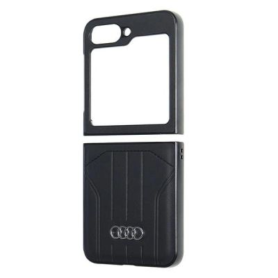 6. Audi Synthetic Leather MagSafe Case for Samsung Galaxy Z Flip 6 - Black