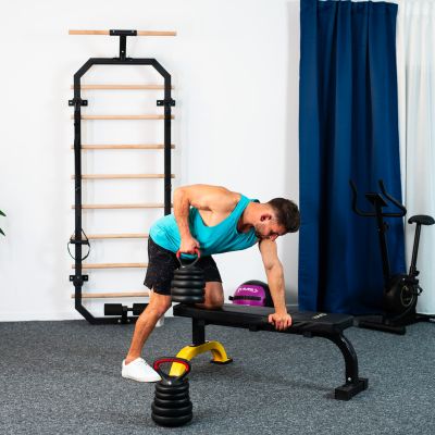 17. 6-in-1 Weight Set HMS SGN120 (Barbell, Dumbbells and Kettlebell) 20 kg